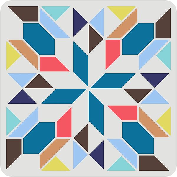 PandaHall FINGERINSPIRE Barn Quilt Stencil 30x30cm Reusable Kaleidoscope Quilt Block Stencil Diamond Pattern Stencils For Painting on Patio..., White
PandaHall FINGERINSPIRE Barn Quilt Stencil 30x30cm Reusable Kaleidoscope Quilt Block Stencil Diamond Pattern Stencils For Painting on Patio..., White