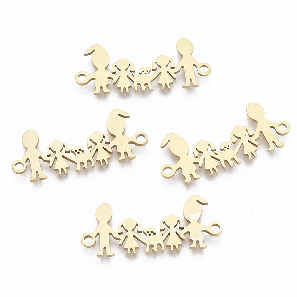 PandaHall 201 Stainless Steel Links connectors, Laser Cut, Family, Golden, 11x26x1mm, Hole: 1.5mm 201 Stainless Steel Human
PandaHall 201 Stainless Steel Links connectors, Laser Cut, Family, Golden, 11x26x1mm, Hole: 1.5mm 201 Stainless Steel Human