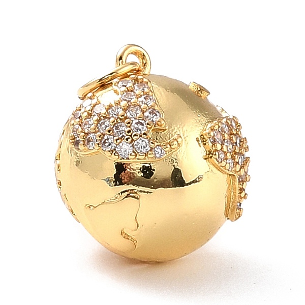 PandaHall Brass Micro Pave Cubic Zirconia Pendants, 3D Globe Ball Pendants, with Jump Ring, Earth, Golden, 16x14.5x14mm, Hole: 3.5mm, Jump..., Clear
PandaHall Brass Micro Pave Cubic Zirconia Pendants, 3D Globe Ball Pendants, with Jump Ring, Earth, Golden, 16x14.5x14mm, Hole: 3.5mm, Jump..., Clear