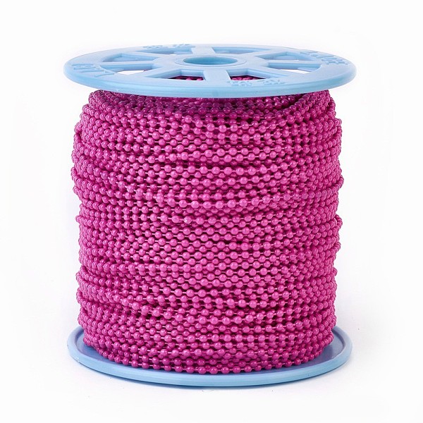 PandaHall Iron Ball Chains, Soldered, with Spool, Electrophoresis, Deep Pink, 2.4mm, about 100yards/roll(91.44m/roll) Iron Pink
PandaHall Iron Ball Chains, Soldered, with Spool, Electrophoresis, Deep Pink, 2.4mm, about 100yards/roll(91.44m/roll) Iron Pink