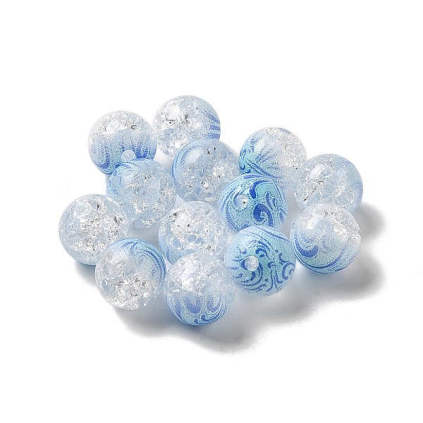 PandaHall Duotone Spray Painted Crackle Acrylic Beads, Round, Light Sky Blue, 10mm, Hole: 1.8mm, about 850pcs/500g Acrylic Round
PandaHall Duotone Spray Painted Crackle Acrylic Beads, Round, Light Sky Blue, 10mm, Hole: 1.8mm, about 850pcs/500g Acrylic Round