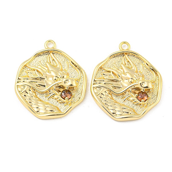 PandaHall Brass Micro Pave Cubic Zirconia Pendants, Flat Round with Dragon, Camel, 23x20x2mm, Hole: 1.6mm Brass+Cubic Zirconia Flat Round..., Brown
PandaHall Brass Micro Pave Cubic Zirconia Pendants, Flat Round with Dragon, Camel, 23x20x2mm, Hole: 1.6mm Brass+Cubic Zirconia Flat Round..., Brown