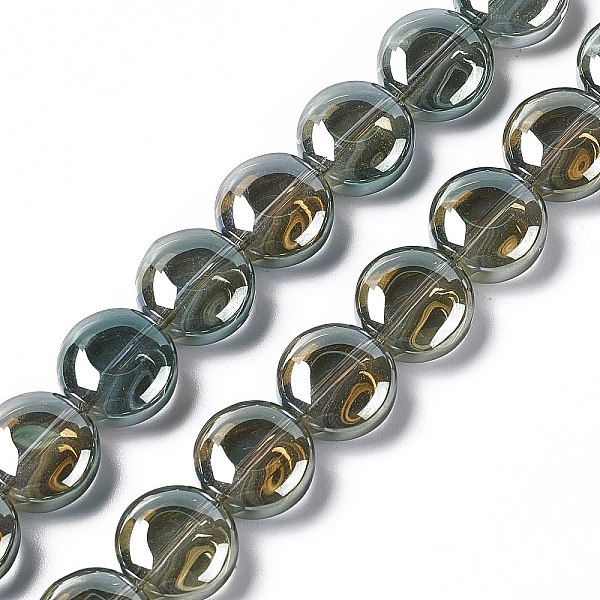 PandaHall Electroplate Glass Beads Strands, Full Rainbow Plated, Flat Round, Dark Slate Blue, 12~12.5x6.5mm, Hole: 1mm, about 50pcs/strand...
PandaHall Electroplate Glass Beads Strands, Full Rainbow Plated, Flat Round, Dark Slate Blue, 12~12.5x6.5mm, Hole: 1mm, about 50pcs/strand...
