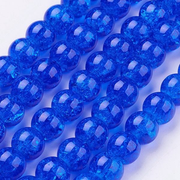 PandaHall Spray Painted Crackle Glass Beads Strands, Round, Blue, 10mm, Hole: 1.3~1.6mm, about 80pcs/strand, 31.4 inch Glass Round Blue
PandaHall Spray Painted Crackle Glass Beads Strands, Round, Blue, 10mm, Hole: 1.3~1.6mm, about 80pcs/strand, 31.4 inch Glass Round Blue