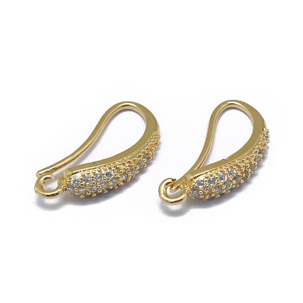 PandaHall Brass Micro Pave Cubic Zirconia Earring Hooks, with Horizontal Loop, Clear, Golden, 19x4mm, Hole: 1.5mm, 20 Gauge, Pin: 0.8mm...
PandaHall Brass Micro Pave Cubic Zirconia Earring Hooks, with Horizontal Loop, Clear, Golden, 19x4mm, Hole: 1.5mm, 20 Gauge, Pin: 0.8mm...