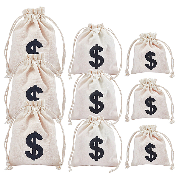 PandaHall CHGCRAFT 3 Colors 9PCS Cotton and Linen Drawstring Bags, for Party Wedding Home Storage, USD Pattern, Floral White, 12x10cm...
PandaHall CHGCRAFT 3 Colors 9PCS Cotton and Linen Drawstring Bags, for Party Wedding Home Storage, USD Pattern, Floral White, 12x10cm...