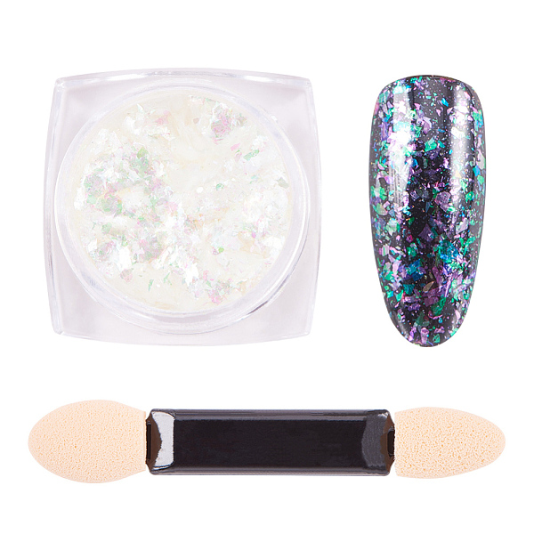 PandaHall Nail Art Glitter Powder, Starry Sky/Mirror Effect, Shiny Nail Decoration, with One Brush, Colorful, 30x30x17mm, about 0.3g/box...
PandaHall Nail Art Glitter Powder, Starry Sky/Mirror Effect, Shiny Nail Decoration, with One Brush, Colorful, 30x30x17mm, about 0.3g/box...
