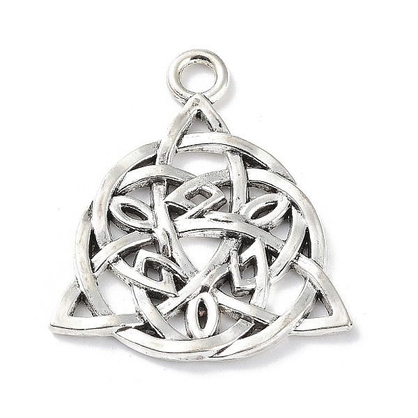PandaHall Tibetan Style Alloy Pendants, Trinity Knot Charm, Antique Silver, 29.5x25.5x2mm, Hole: 2.8mm Alloy Others
PandaHall Tibetan Style Alloy Pendants, Trinity Knot Charm, Antique Silver, 29.5x25.5x2mm, Hole: 2.8mm Alloy Others