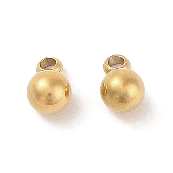 PandaHall Ion Plating(IP) 304 Stainless Steel Charms, Round Charm, Real 18K Gold Plated, 6.5x4mm, Hole: 1.2mm 304 Stainless Steel Round
PandaHall Ion Plating(IP) 304 Stainless Steel Charms, Round Charm, Real 18K Gold Plated, 6.5x4mm, Hole: 1.2mm 304 Stainless Steel Round