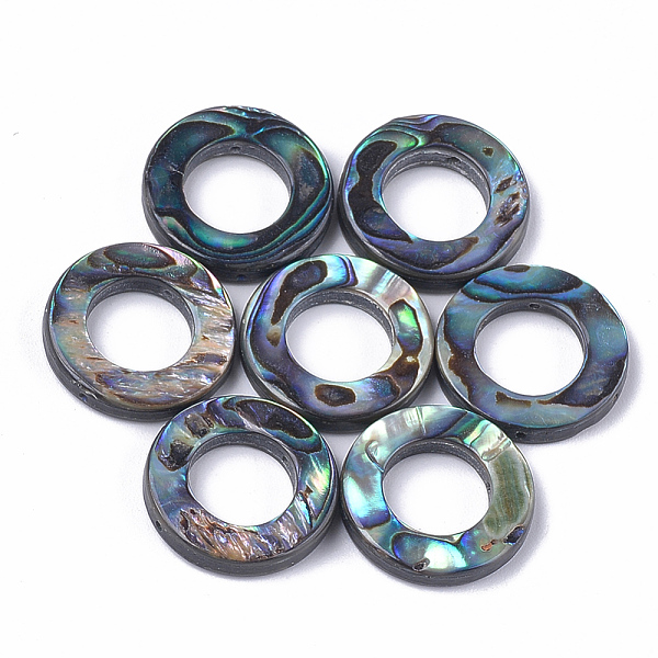 PandaHall Natural Abalone Shell/Paua Shell Bead Frames, for DIY Craft Jewelry Making, Ring, 18x3mm, Hole: 1mm, Inner Diameter: 10mm Paua...
PandaHall Natural Abalone Shell/Paua Shell Bead Frames, for DIY Craft Jewelry Making, Ring, 18x3mm, Hole: 1mm, Inner Diameter: 10mm Paua...