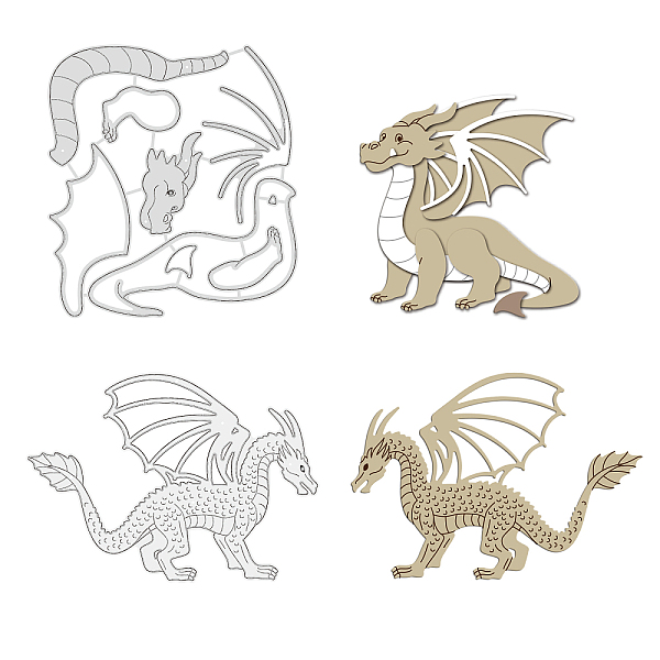 PandaHall GLOBLELAND 2Pcs 2 Style Carbon Steel Cutting Dies Stencils, for DIY Scrapbooking/Photo Album, Decorative Embossing DIY Paper Card...
PandaHall GLOBLELAND 2Pcs 2 Style Carbon Steel Cutting Dies Stencils, for DIY Scrapbooking/Photo Album, Decorative Embossing DIY Paper Card...