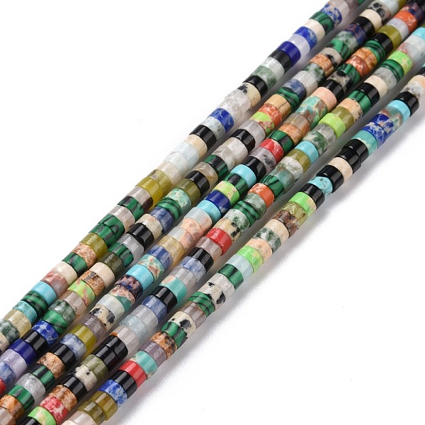 PandaHall Natural & Synthetic Gemstone Beads Strands, Flat Round, 4x2mm, Hole: 1mm, about 169pcs/strand, 14.96''(38cm) Mixed Stone Flat...
PandaHall Natural & Synthetic Gemstone Beads Strands, Flat Round, 4x2mm, Hole: 1mm, about 169pcs/strand, 14.96''(38cm) Mixed Stone Flat...