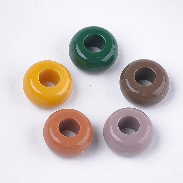PandaHall Opaque Acrylic Beads, Large Hole Beads, Rondelle, Mixed Color, 13.5x7mm, Hole: 5.5mm Acrylic Rondelle Multicolor
PandaHall Opaque Acrylic Beads, Large Hole Beads, Rondelle, Mixed Color, 13.5x7mm, Hole: 5.5mm Acrylic Rondelle Multicolor