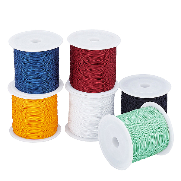 PandaHall Braided Nylon Thread Nylon String, for Beading Jewelry Making, Mixed Color, 0.5mm, about 150yards/roll, 6 colors, 1roll/color..., Multicolor
PandaHall Braided Nylon Thread Nylon String, for Beading Jewelry Making, Mixed Color, 0.5mm, about 150yards/roll, 6 colors, 1roll/color..., Multicolor