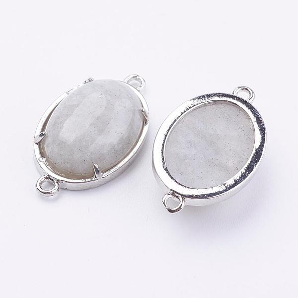PandaHall Brass Natural Labradorite Links connectors, Oval, Platinum, 15x26x5.5~7mm, Hole: 1.5~2mm Labradorite Oval
PandaHall Brass Natural Labradorite Links connectors, Oval, Platinum, 15x26x5.5~7mm, Hole: 1.5~2mm Labradorite Oval