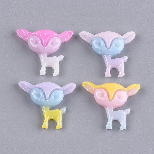 PandaHall Resin Cabochons, with Glitter Powder, Deer, Mixed Color, 21.5x26x6mm Resin Deer Multicolor
PandaHall Resin Cabochons, with Glitter Powder, Deer, Mixed Color, 21.5x26x6mm Resin Deer Multicolor