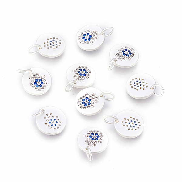 PandaHall Brass Micro Pave Cubic Zirconia Charms, Flat Round with Hamsa Hand/Hand of Fatima /Hand of Miriam, Matte Silver, 10.5x1.5mm, Hole..., Multicolor
PandaHall Brass Micro Pave Cubic Zirconia Charms, Flat Round with Hamsa Hand/Hand of Fatima /Hand of Miriam, Matte Silver, 10.5x1.5mm, Hole..., Multicolor