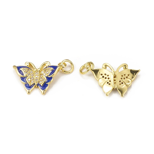PandaHall Brass Micro Pave Cubic Zirconia Pendants, with Jump Ring, Enamel Style, Butterfly Charm, Golden, Blue, 18x15x3mm, Hole: 3mm...
PandaHall Brass Micro Pave Cubic Zirconia Pendants, with Jump Ring, Enamel Style, Butterfly Charm, Golden, Blue, 18x15x3mm, Hole: 3mm...