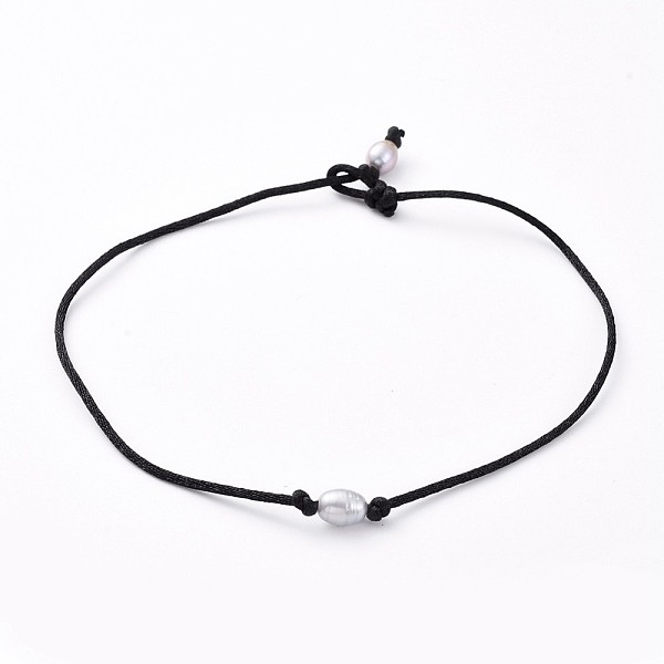 PandaHall Choker Necklaces, with Natural Cultured Freshwater Pearl Beads and Nylon Thread, Gray, 13.38 inch(34cm) Pearl Gray
PandaHall Choker Necklaces, with Natural Cultured Freshwater Pearl Beads and Nylon Thread, Gray, 13.38 inch(34cm) Pearl Gray