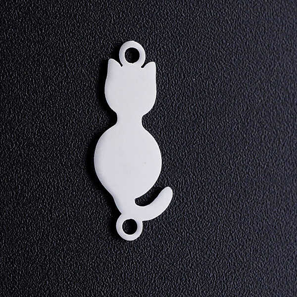 PandaHall 201 Stainless Steel Kitten Links connectors, Cat Silhouette, Stainless Steel Color, 20x8x1mm, Hole: 1.5mm 201 Stainless Steel Cat...
PandaHall 201 Stainless Steel Kitten Links connectors, Cat Silhouette, Stainless Steel Color, 20x8x1mm, Hole: 1.5mm 201 Stainless Steel Cat...
