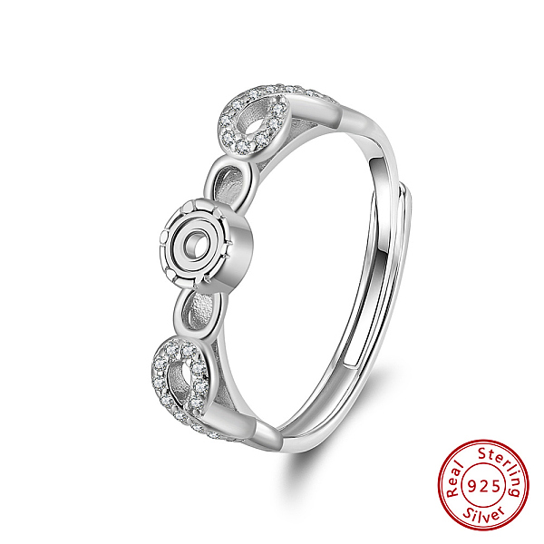 PandaHall Adjustable 925 Sterling Silver Cubic Zirconia Finger Ring Components, Clear, Real Platinum Plated, US Size 8(18.1mm) Sterling...
PandaHall Adjustable 925 Sterling Silver Cubic Zirconia Finger Ring Components, Clear, Real Platinum Plated, US Size 8(18.1mm) Sterling...
