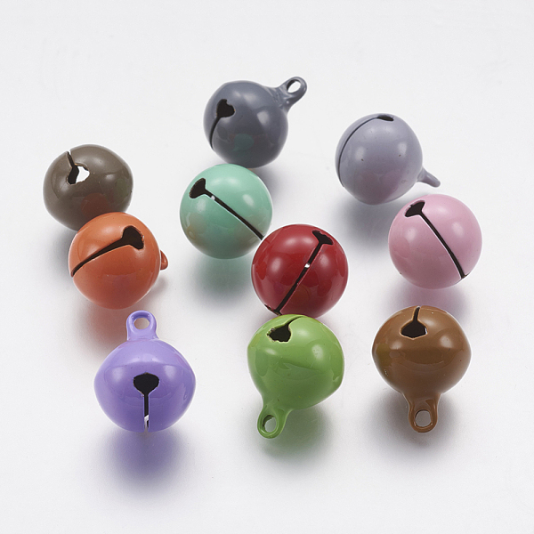 PandaHall Brass Bell Pendants, Mixed Color, 17.5x14mm, Hole: 2x2.5mm Brass Bell Multicolor
PandaHall Brass Bell Pendants, Mixed Color, 17.5x14mm, Hole: 2x2.5mm Brass Bell Multicolor