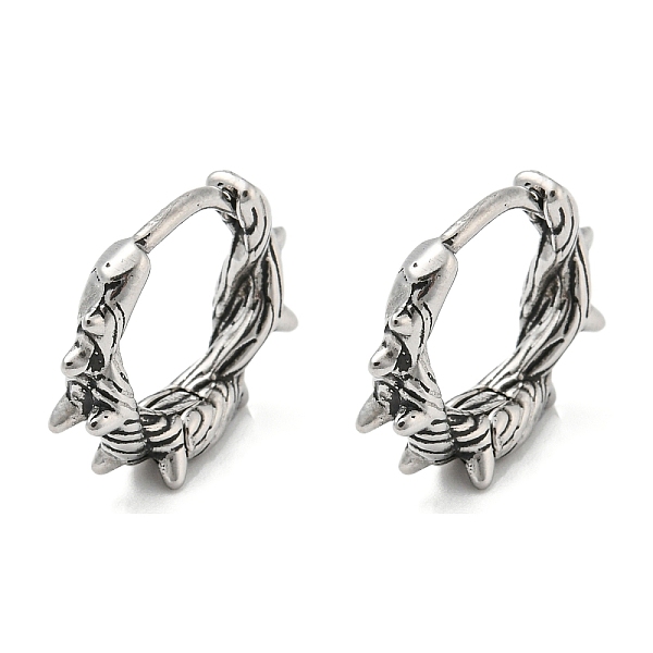 PandaHall Antique Silver 316 Stainless Steel Hoop Earrings, Cone, 15x18x4.5mm 316 Surgical Stainless Steel Cone
PandaHall Antique Silver 316 Stainless Steel Hoop Earrings, Cone, 15x18x4.5mm 316 Surgical Stainless Steel Cone