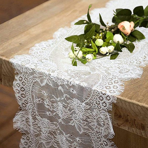 PandaHall Polyester Lace Table Runners, for Wedding Party Festival Home Tablecloths Decorations, Rectangle, White, 3000x360mm Polyester...
PandaHall Polyester Lace Table Runners, for Wedding Party Festival Home Tablecloths Decorations, Rectangle, White, 3000x360mm Polyester...