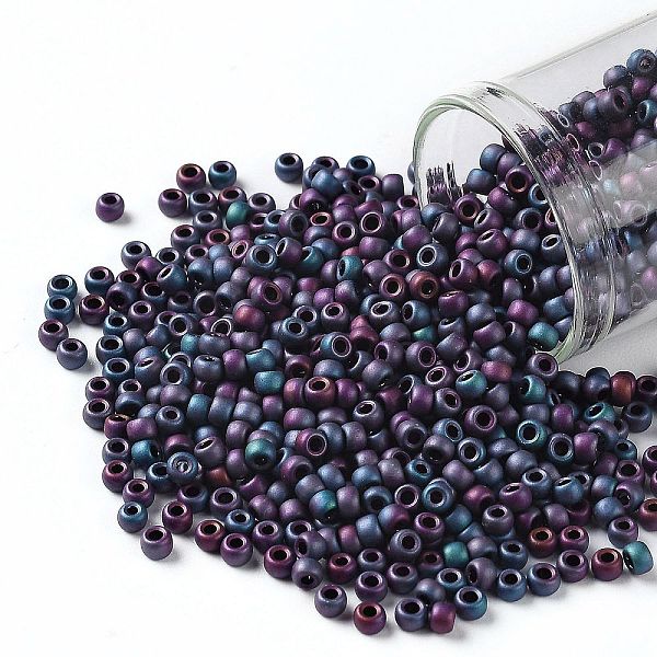 PandaHall TOHO Round Seed Beads, Japanese Seed Beads, (705) Matte Color Frost Iris Blue, 8/0, 3mm, Hole: 1mm, about 222pcs/10g Glass Blue
PandaHall TOHO Round Seed Beads, Japanese Seed Beads, (705) Matte Color Frost Iris Blue, 8/0, 3mm, Hole: 1mm, about 222pcs/10g Glass Blue