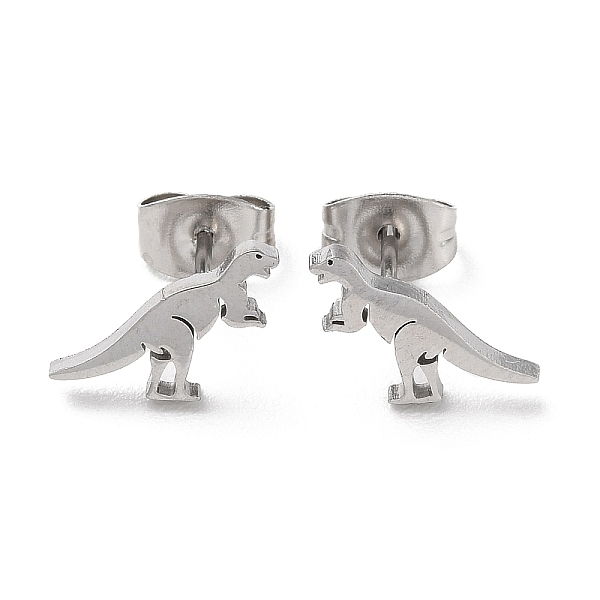 PandaHall 304 Stainless Steel Stud Earrings, Dinosaur, Stainless Steel Color, 12x7mm 304 Stainless Steel Dinosaur
PandaHall 304 Stainless Steel Stud Earrings, Dinosaur, Stainless Steel Color, 12x7mm 304 Stainless Steel Dinosaur