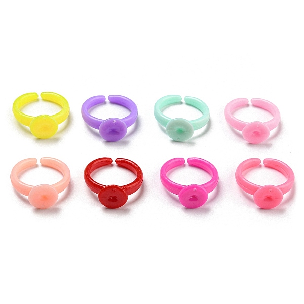 PandaHall AS Plastic Open Cuff Ring Components, Plain Pad Ring Settings for Kids, Flat Round, Mixed Color, US Size 1 3/4(13mm), Tray: 8.5mm..., Multicolor
PandaHall AS Plastic Open Cuff Ring Components, Plain Pad Ring Settings for Kids, Flat Round, Mixed Color, US Size 1 3/4(13mm), Tray: 8.5mm..., Multicolor