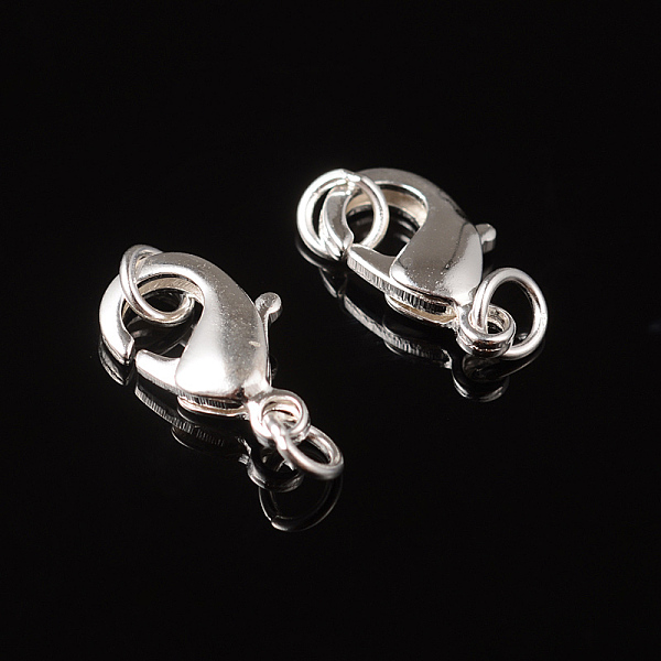 PandaHall Brass Lobster Claw Clasps, Lead Free , Nickel Free, Silver Color Plated, Size: about 7mm wide, 12mm long, hole: 3.8mm Brass Others
PandaHall Brass Lobster Claw Clasps, Lead Free , Nickel Free, Silver Color Plated, Size: about 7mm wide, 12mm long, hole: 3.8mm Brass Others