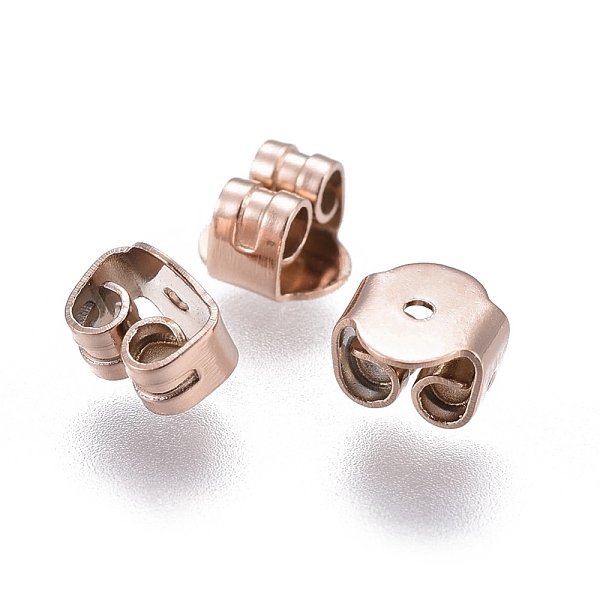 PandaHall Ion Plating(IP) 304 Stainless Steel Ear Nuts, Earring Backs, Rose Gold, 5x5x3.5mm, Hole: 0.8mm 304 Stainless Steel
PandaHall Ion Plating(IP) 304 Stainless Steel Ear Nuts, Earring Backs, Rose Gold, 5x5x3.5mm, Hole: 0.8mm 304 Stainless Steel