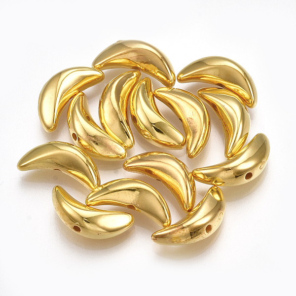 PandaHall CCB Plastic Beads, Moon, Golden, 14x6.5x5mm, Hole: 1.2mm, about 2300pcs/500g Plastic Moon
PandaHall CCB Plastic Beads, Moon, Golden, 14x6.5x5mm, Hole: 1.2mm, about 2300pcs/500g Plastic Moon