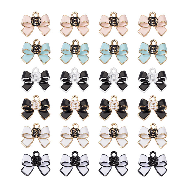 PandaHall Alloy Enamel Pendants, Bowknot, Mixed Color, 17x20x5.5mm, Hole: 2.5mm, 6 colors, 4pcs/color, 24pcs/box Alloy+Enamel Bowknot..., Multicolor
PandaHall Alloy Enamel Pendants, Bowknot, Mixed Color, 17x20x5.5mm, Hole: 2.5mm, 6 colors, 4pcs/color, 24pcs/box Alloy+Enamel Bowknot..., Multicolor