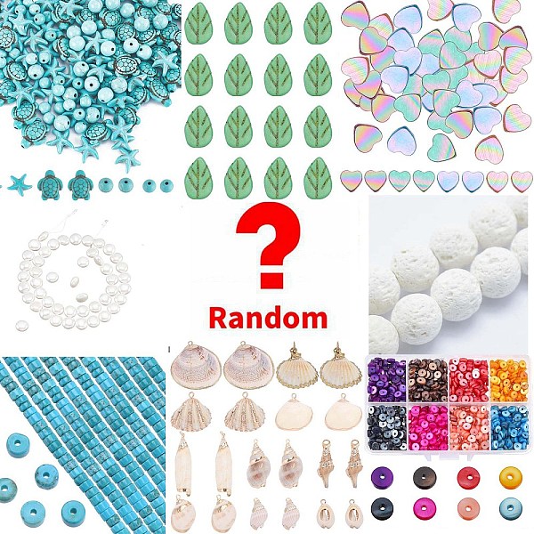 PandaHall Lucky Bag, Random Gemstone Beads, Charms Pendants Kits, Mixed Shapes, Random Color Metal Multicolor
PandaHall Lucky Bag, Random Gemstone Beads, Charms Pendants Kits, Mixed Shapes, Random Color Metal Multicolor