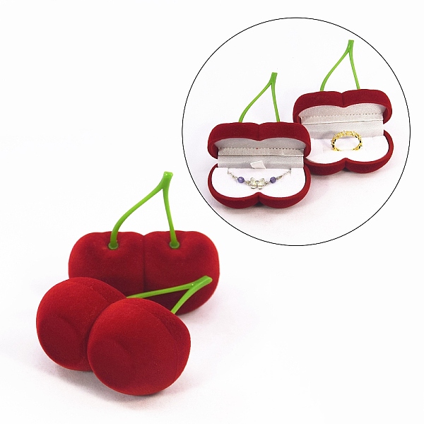 PandaHall Valentine's Day Cherry Shaped Velvet Ring Gift Boxes, Jewelry Storage Packaging Case for Rings, Necklaces, Dark Red, 6x3.5x7cm...
PandaHall Valentine's Day Cherry Shaped Velvet Ring Gift Boxes, Jewelry Storage Packaging Case for Rings, Necklaces, Dark Red, 6x3.5x7cm...
