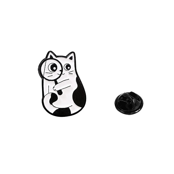 PandaHall Lovely Cat Brooches, Black Alloy Enamel Pins, Magnifying Glass, 25x18mm Alloy+Enamel Tool Black
PandaHall Lovely Cat Brooches, Black Alloy Enamel Pins, Magnifying Glass, 25x18mm Alloy+Enamel Tool Black