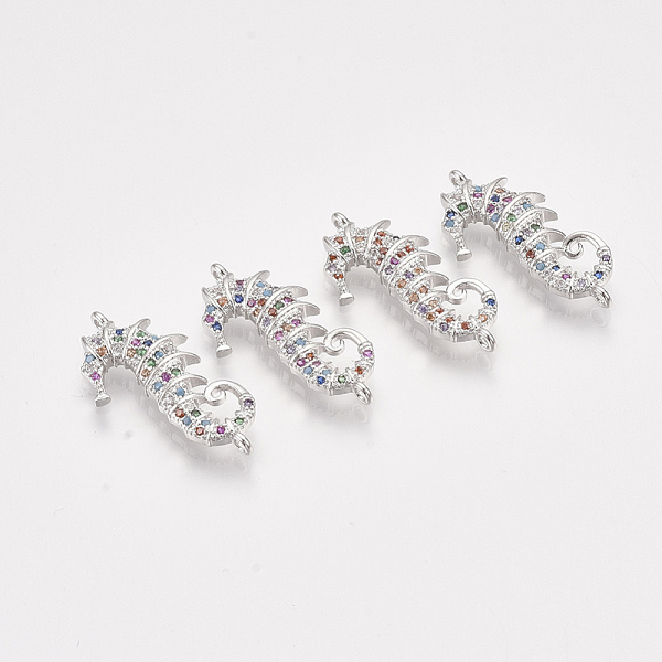 PandaHall Brass Micro Pave Cubic Zirconia Links, Sea Horse, Colorful, Platinum, 26x12.5x3mm, Hole: 1mm Brass+Cubic Zirconia Sea Horse
PandaHall Brass Micro Pave Cubic Zirconia Links, Sea Horse, Colorful, Platinum, 26x12.5x3mm, Hole: 1mm Brass+Cubic Zirconia Sea Horse