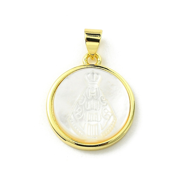 PandaHall Rack Plating Brass Pave Natural Shell Pendants, Flat Round Charms, Long-Lasting Plated, Real 18K Gold Plated, Cadmium Free & Lead...
PandaHall Rack Plating Brass Pave Natural Shell Pendants, Flat Round Charms, Long-Lasting Plated, Real 18K Gold Plated, Cadmium Free & Lead...