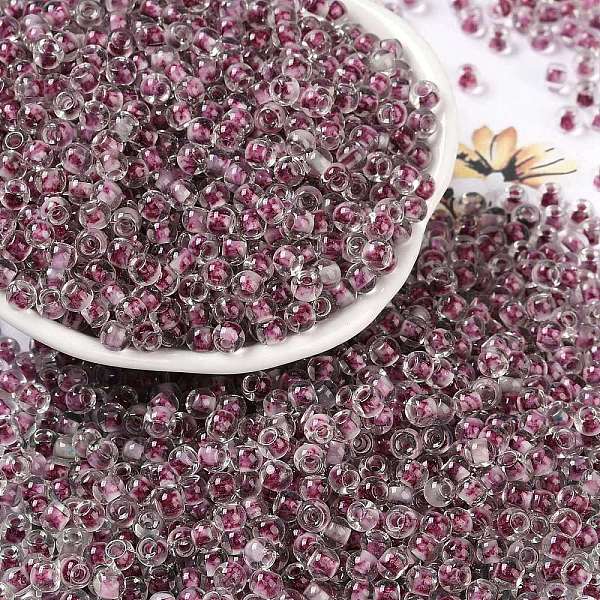 PandaHall Transparent Inside Colours Glass Seed Beads, Round Hole, Round, Orchid, 4x3mm, Hole: 1.4mm, about 6428pcs/pound Glass Purple
PandaHall Transparent Inside Colours Glass Seed Beads, Round Hole, Round, Orchid, 4x3mm, Hole: 1.4mm, about 6428pcs/pound Glass Purple