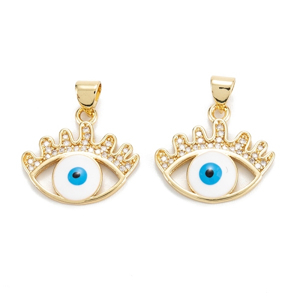 PandaHall Brass Micro Pave Clear Cubic Zirconia Pendants, with Enamel, Long-Lasting Plated, Evil Eye, Real 18K Gold Plated, 18x20x3mm, Hole...
PandaHall Brass Micro Pave Clear Cubic Zirconia Pendants, with Enamel, Long-Lasting Plated, Evil Eye, Real 18K Gold Plated, 18x20x3mm, Hole...