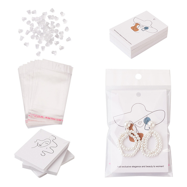 PandaHall Earring Card Holder for Earring Display, with Pearl Film Cellophane Bags and Plastic Ear Nuts, Women Pattern, Earring Card Holder...
PandaHall Earring Card Holder for Earring Display, with Pearl Film Cellophane Bags and Plastic Ear Nuts, Women Pattern, Earring Card Holder...