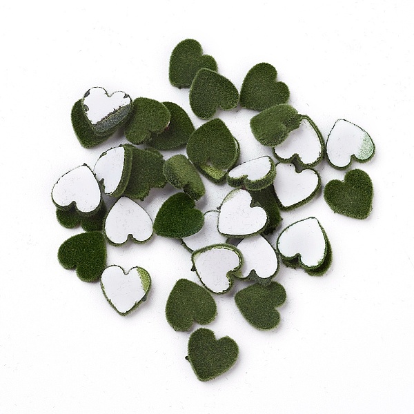 PandaHall Flocky Acrylic Cabochons, Heart, Dark Olive Green, 9.5x9.5x2mm Acrylic Heart Green
PandaHall Flocky Acrylic Cabochons, Heart, Dark Olive Green, 9.5x9.5x2mm Acrylic Heart Green