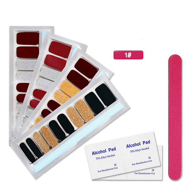 PandaHall Nail Art Stickers, For Nail Tips Decorations, 4Bags(20PCS/Bag) Full Cover Nail Stickers Sets, 4PCS Alcohol Pad and 1PC Nail File..., Multicolor
PandaHall Nail Art Stickers, For Nail Tips Decorations, 4Bags(20PCS/Bag) Full Cover Nail Stickers Sets, 4PCS Alcohol Pad and 1PC Nail File..., Multicolor