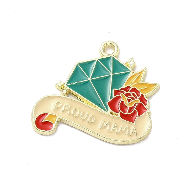 PandaHall Mother's Day Theme Alloy Enamel Pendants, Golden, Word Proud Mama, Diamond, 24x24.5x1.5mm, Hole: 1.8mm Alloy+Enamel Diamond
PandaHall Mother's Day Theme Alloy Enamel Pendants, Golden, Word Proud Mama, Diamond, 24x24.5x1.5mm, Hole: 1.8mm Alloy+Enamel Diamond