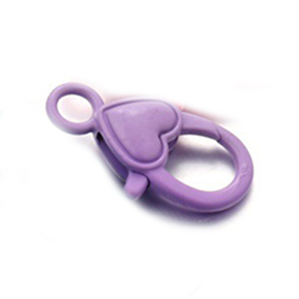 PandaHall Alloy Lobster Claw Clasp, Heart Shape, Plum, 26.6x14.2x6.5mm, about 10pcs/bag Alloy Heart Purple
PandaHall Alloy Lobster Claw Clasp, Heart Shape, Plum, 26.6x14.2x6.5mm, about 10pcs/bag Alloy Heart Purple