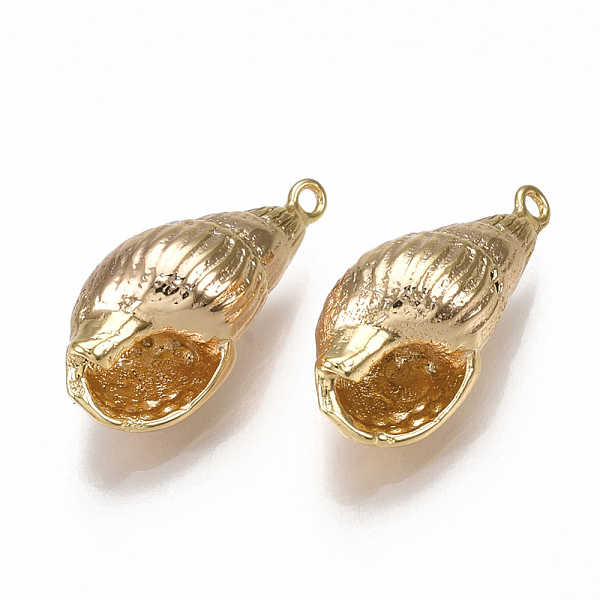 PandaHall Brass Pendants, Spiral Shell Shape, Nickel Free, Real 18K Gold Plated, 19~20x9x8mm, Hole: 1.2mm Brass Others
PandaHall Brass Pendants, Spiral Shell Shape, Nickel Free, Real 18K Gold Plated, 19~20x9x8mm, Hole: 1.2mm Brass Others