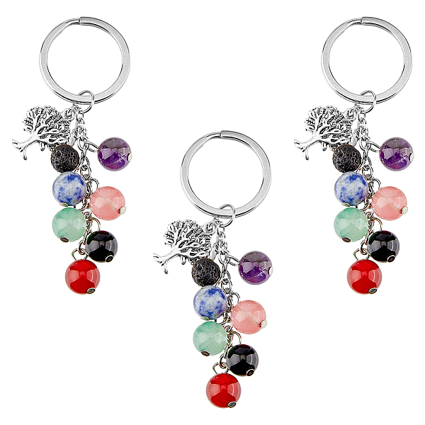 PandaHall SUPERFINDINGS Gemstone Keychain, Tibetan Style Alloy Tree of Life Pendant Keychain, with 304 Stainless Steel Findings, 8.6cm...
PandaHall SUPERFINDINGS Gemstone Keychain, Tibetan Style Alloy Tree of Life Pendant Keychain, with 304 Stainless Steel Findings, 8.6cm...