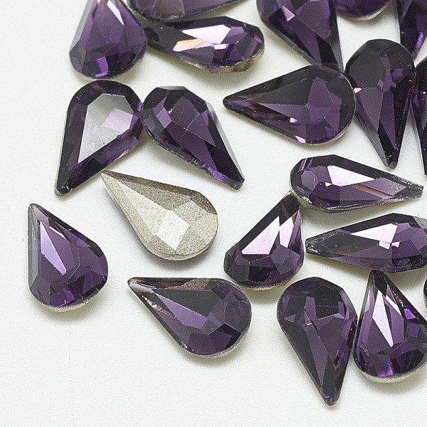 PandaHall Pointed Back Glass Rhinestone Cabochons, Back Plated, Faceted, teardrop, Tanzanite, 8x5x3mm Glass Rhinestone Teardrop Purple
PandaHall Pointed Back Glass Rhinestone Cabochons, Back Plated, Faceted, teardrop, Tanzanite, 8x5x3mm Glass Rhinestone Teardrop Purple